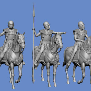 Keltische Kavallerie mit stehenden Pferden - 3D Datei – Bild 1