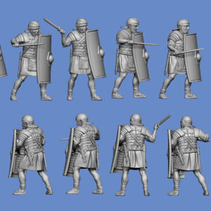 Römische Legionäre mit Lorica Segmentata - vorgehend - 3D Datei – Bild 1