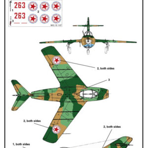 MIG 15 Decals - Nordkoreanischen Luftwaffe – Bild 2