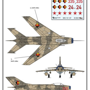 MIG 19 Decals NVA der DDR – Bild 2