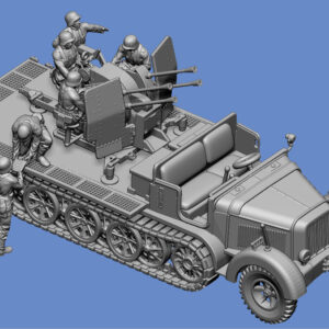 Crew für SdKfz. 7 mit 2cm Flakvierling - Sommeruniform - 3D Datei – Bild 2