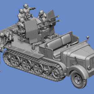 Crew für SdKfz. 7 mit 2cm Flakvierling - Tarnuniform – Bild 2