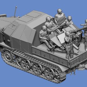 Crew für SdKfz. 7 mit 3,7cm Flak - Sommeruniform - 3D Datei – Bild 2