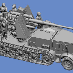 Crew für SdKfz. 7 mit 8,8cm Flak Panzerknacker - Sommeruniform - 3D Datei – Bild 2