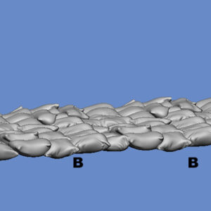 Oderhochwasser 2002 - Sandsäcke - 3D Datei – Bild 1