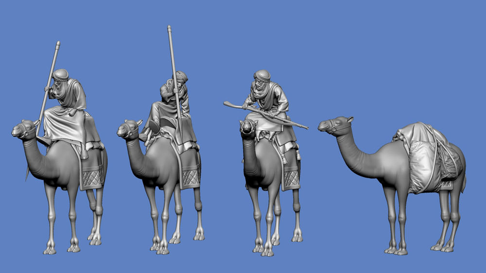 Arabische Dromedar Reiter