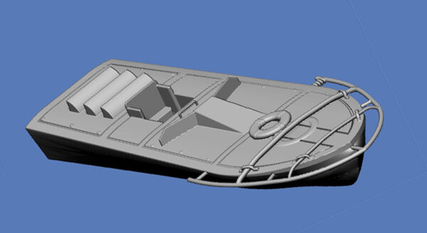 WW2-1400 - 1000 A - 1000 Sprengboot Vollrumpfmodell