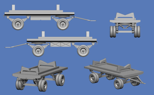 WW2-1403 - 1000 Transportanhänger Sprengboot