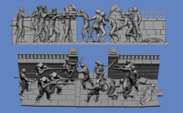 Diorama Krieg in Spanien