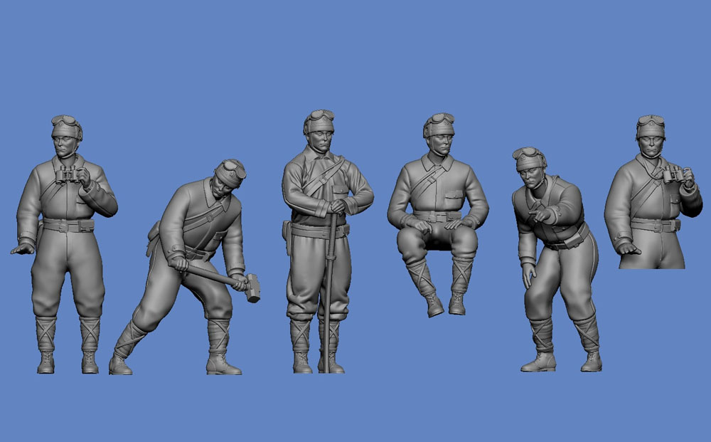 Japanische Panzercrew