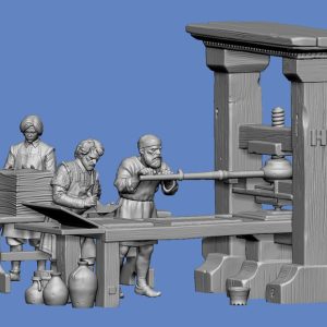 Druckdatei Mittelalter  Buchdruck STL – Bild 1