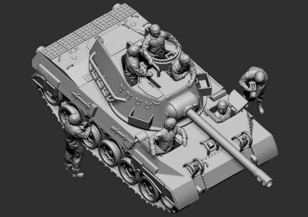 US Army Panzerbesatzung für M18 Hellcat - Print on Demand