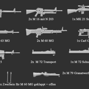 Vietnam Krieg - US Infanterie Waffen 01