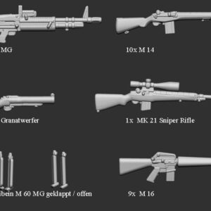 Vietnam Krieg - US Infanterie Waffen 02