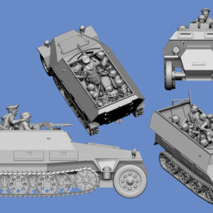 SdKfz. 251 Crew mit Tarnuniform - Ungarn 1945