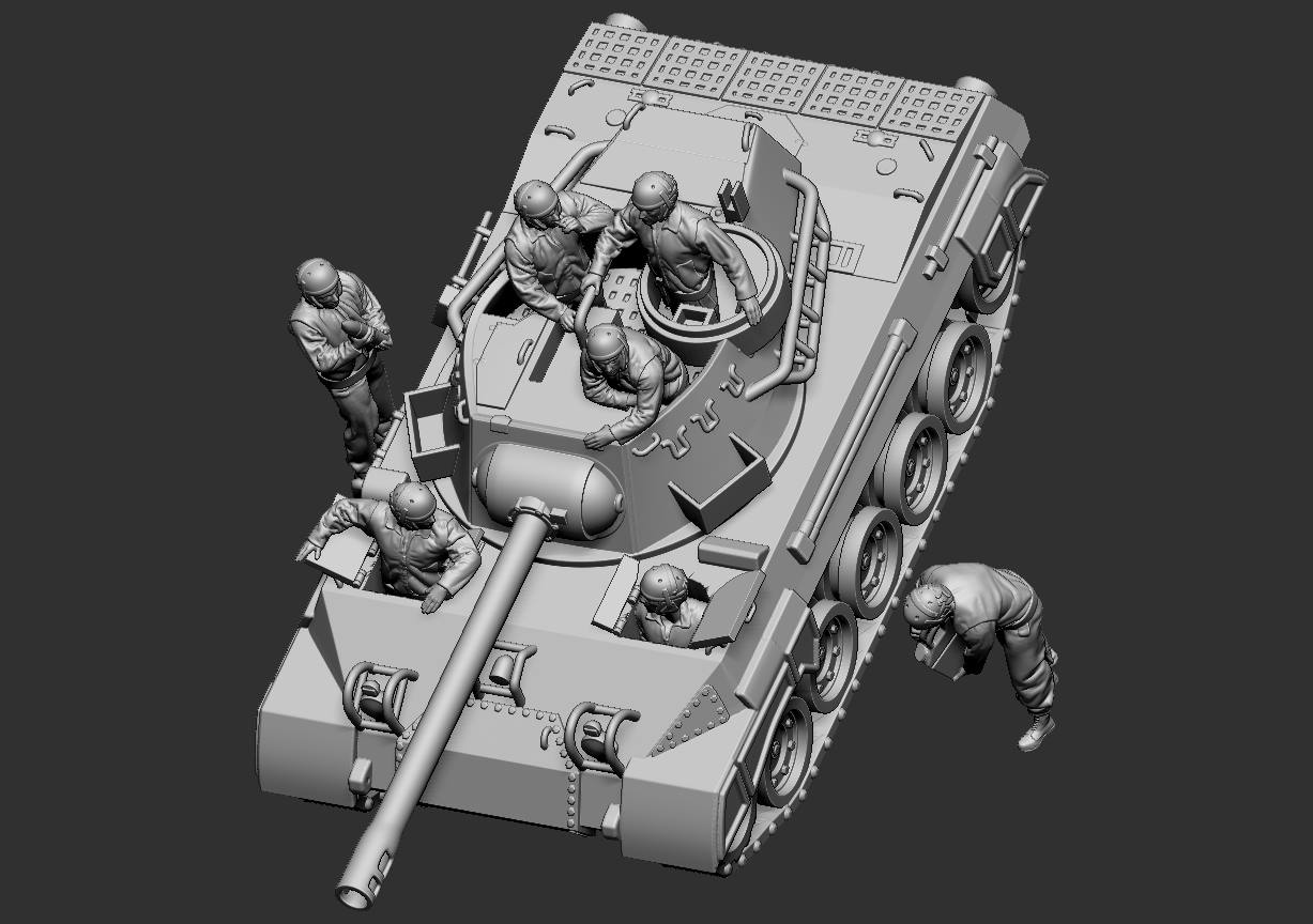 US Panzercrew für M 18 Hellcat