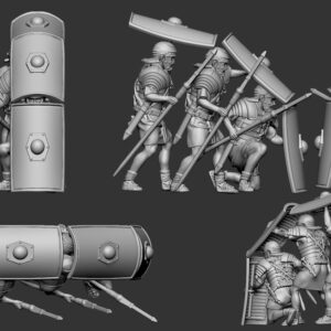 Römischer Schildwall II - 3D Datei