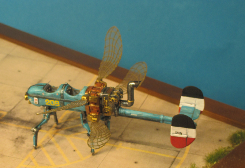 Steampunk - Libellenflieger mit Dampfantrieb