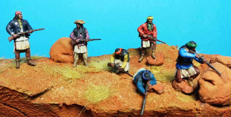 Geronimo mit Apachenkriegern